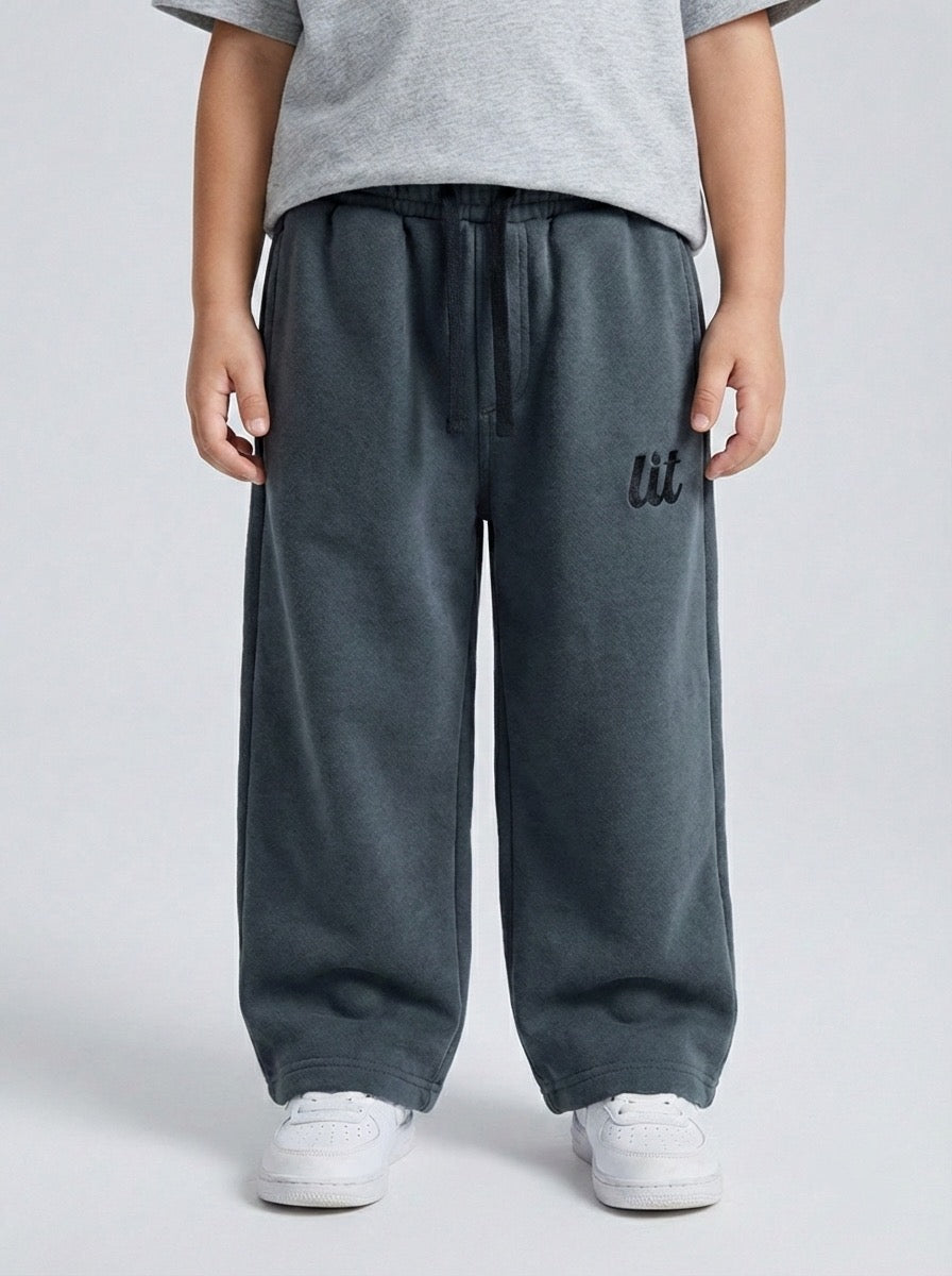 Wide leg Grey Sweatpants