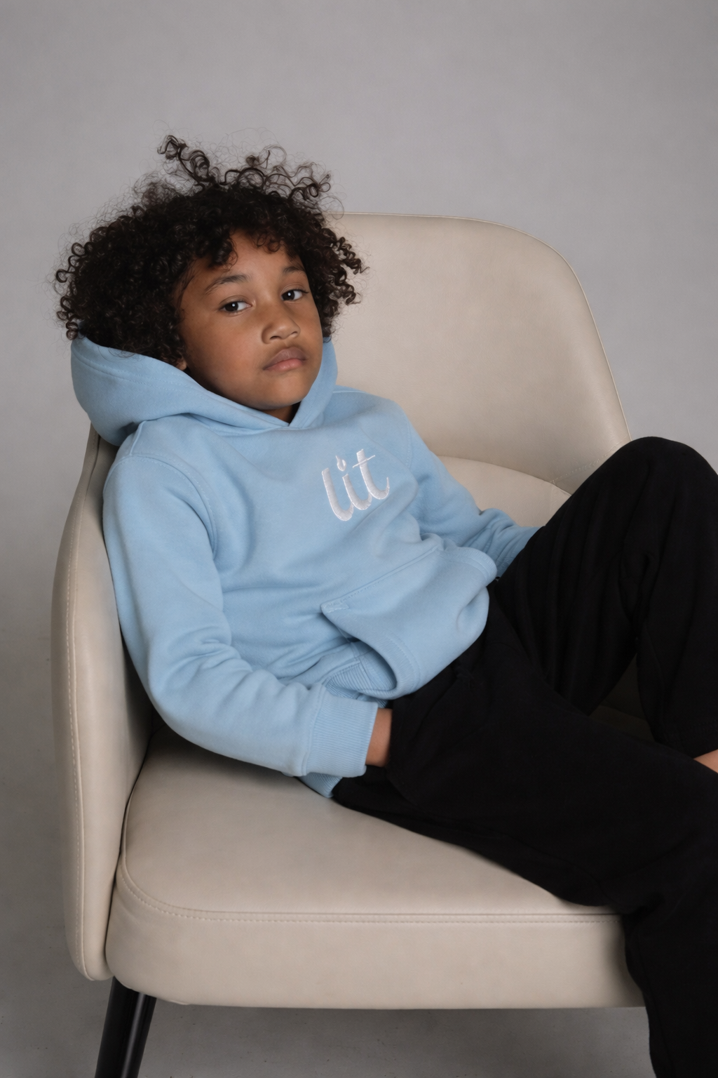 Baby Blue Boxy Hoodie