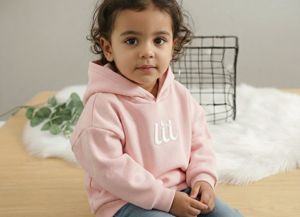 Rose Pink Boxy Hoodie