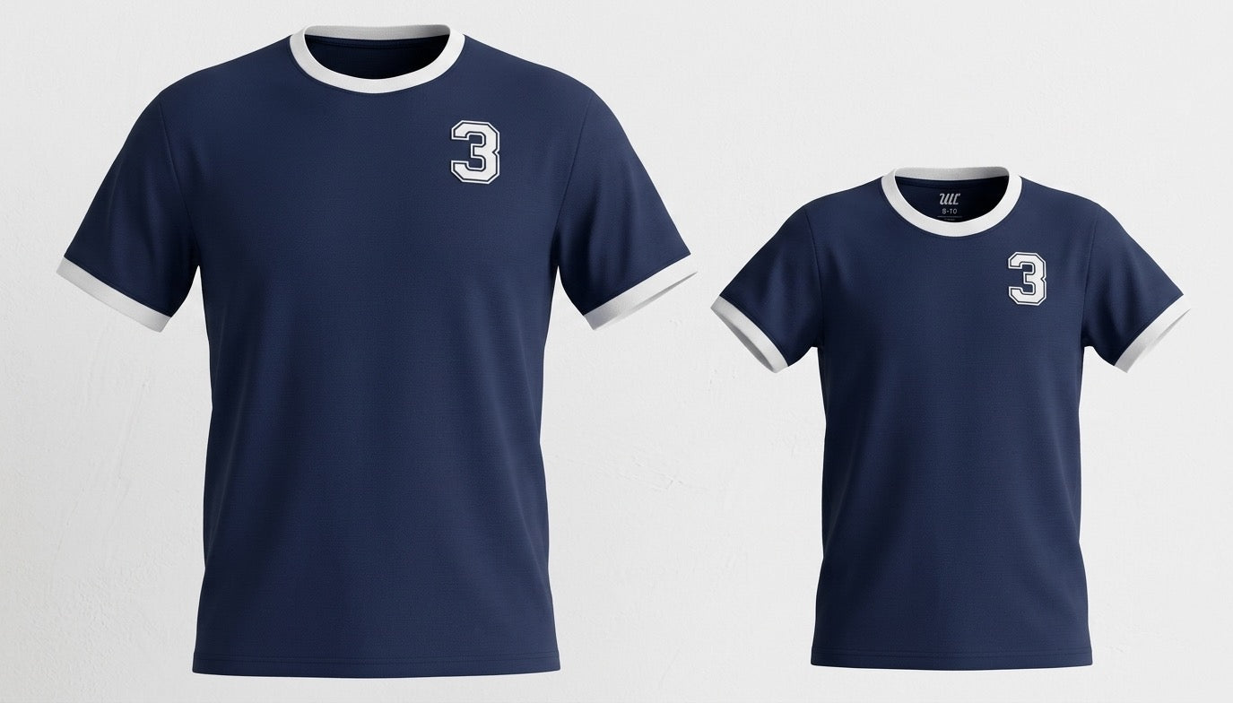 Dad & mini tee ( Navy Blue )
