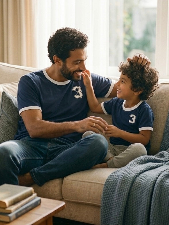 Navy Blue Ringer T-shirt